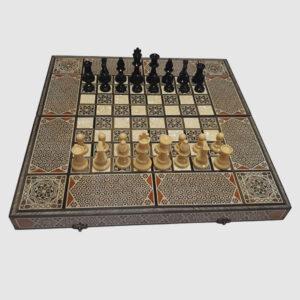 Table d’échec et backgammon pliante style AJAMI – mosaïque originale